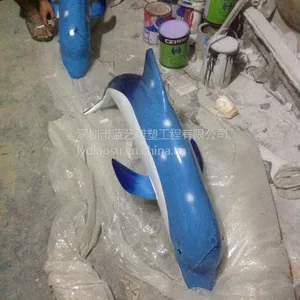 供应海豚玻璃钢雕塑|海洋馆海豚雕塑|海豚玻璃钢雕塑造型