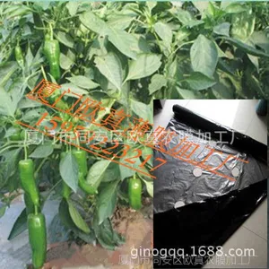 厂家供应高品质银黑打孔地  1.2m辣椒种植专用双色地膜