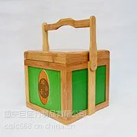 巨匠厂家定制欧式环保提手竹制茶叶包装盒礼品装竹盒