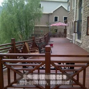 供应别墅防腐木栅栏 中式仿古凉亭门窗 碳化木栏杆 酒架 芬兰木地板 花架葡萄架 超***匾定制