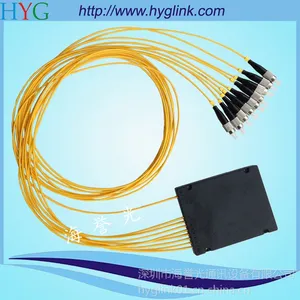 供应FC/UCP1分8尾纤式光纤分路器 PLC ABS盒式光纤分路器 分光器