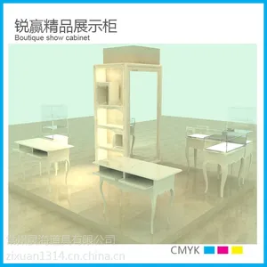 厂家直销展柜 精美化妆品 饰品中岛展示柜 定制亚克力展柜
