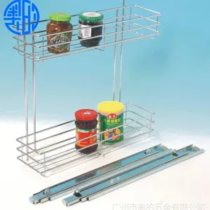 诚招代理*** 供应厨房橱柜拉篮 双层侧式拉篮 W003B橱柜拉篮系列