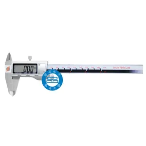供应数显卡尺0-200mm 金属头电子卡尺0-300 0.01 深度尺 高精度 正品