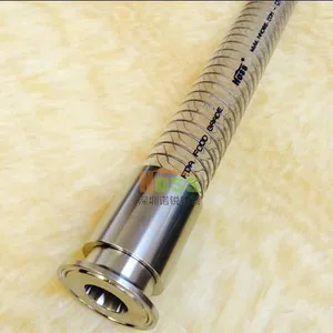 广东厂房工业食品级软管 耐高温150℃条件下输送透明钢丝软管