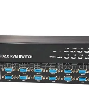 供应迈拓维矩 MT-1601UK-CH 16口自动USB切换器 遥控KVM 切换器 配线