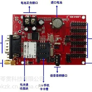 供应LED显示屏短信发送语音控制卡/安卓手机发送短信 LGSV1302SM