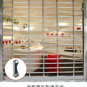 201不锈钢通花闸 坚信美专业订做生产卷闸门 欧式卷帘窗 批发各类闸门片 配件