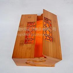 厂家定制***原竹镂空雕刻礼盒 竹制茶叶包装盒