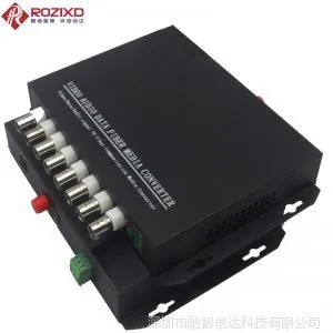 供应【三年质保】8路 8V1D视频光端机 带1路反向485 数据 20KM 防雷
