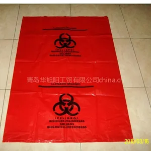 供应出口欧美可降解红黄绿医疗垃圾袋