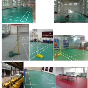 武汉羽毛球地胶武汉篮球场地胶乒乓球地胶厂家安装画线全免费