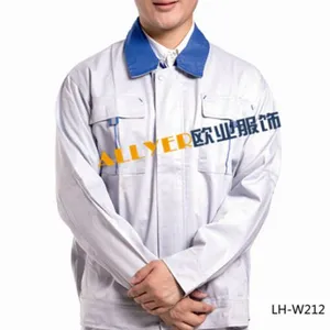 工厂车间工人穿的工作服定做款式面料推荐如图