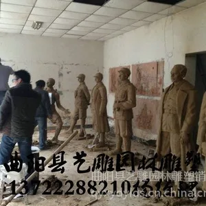 供应步行街人物雕塑 八路军雕塑玻璃钢树脂人物雕塑 商业街雕塑 铸铜人物雕塑定做厂家