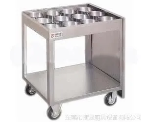 厂家免费设计 专业生产的不锈钢12格味料车 厨房设备