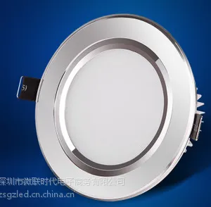 供应厂家直销led筒灯3w2寸开孔70mm外径92mm客厅背景墙灯全套防雾超薄 节能射灯天花灯具吊顶孔灯