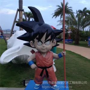 孙悟空雕塑|玻璃钢七龙珠雕塑|卡通人物雕塑