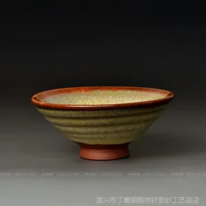 供应兔毫茶盏*茶碗*品茗杯*普洱杯*宜兴紫砂均釉*宜均陶茶具JT003