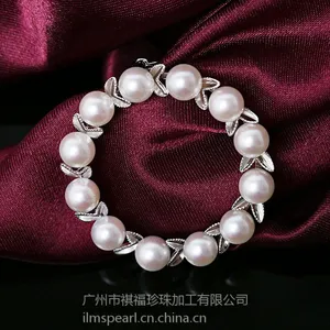 ��Ӧ�ձ���ɫakoya��ˮ�������� 925���ư׽�