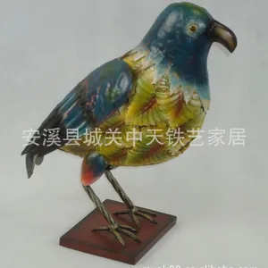 动物摆件工艺品 鸟类造型摆件 铁艺工艺品定制