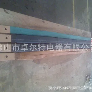 供应红铜编织线软连接 大电流导电铜排 母线伸缩节 PVC软胶套