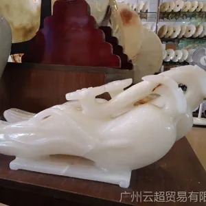 人生(参)如意 玉石人参 送礼精品 家居装饰件 玉石工艺品