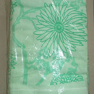 生产批发全棉素色缎边印花毛巾被毛巾毯,柔软厚实,吸汗透气排湿速干