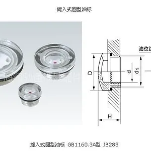 供应旋入式圆型油标