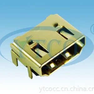 供应HDMI母座19Pin,加高型HDMI接口