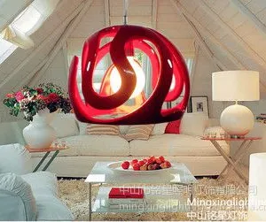 供应新款现代简约镂空树脂吊灯餐吊灯饭厅灯商铺灯具 铭星灯饰厂家