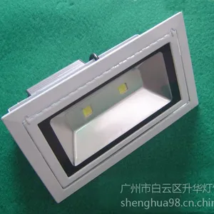 嵌入式投光灯 20W 旋转调角度天花灯 双端金卤灯升级LED 转角灯