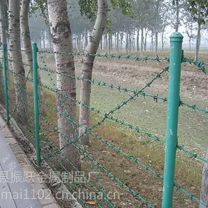 供应刺绳护栏网、园林刺绳、果园刺绳围栏