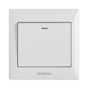 供应SIMIOENGX1系列白色墙壁工程开关 工程开关面板250V10A