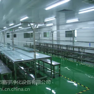 供应供应东莞百级净化不绣钢防静电流水线工作台