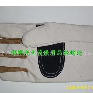 供应纯棉沾合帆布手套