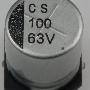 供应63v100uF 10X10.5贴片铝电解电容器