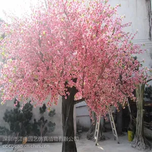 供应深圳仿真桃花价格 便宜的仿真桃花 仿真桃树批发