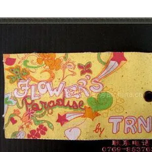 供应丝网印刷布吊牌,彩色布标,帆布吊牌