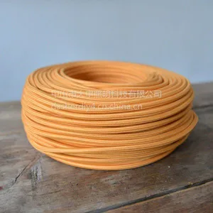 彩色编织线 编织电源线 灯饰专用电线 VDE