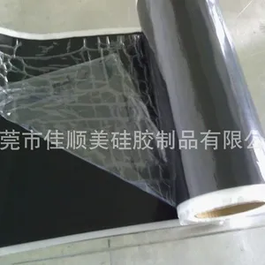 供应供应1.15mm黑色磨砂硅胶卷材 硅胶片厚度支持订做