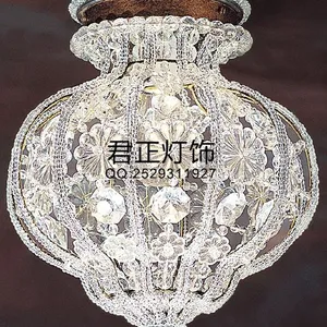 供应广东厂家定制酒店个性创意小水晶吸顶灯
