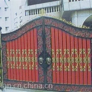 供应各种铁艺大门,铝艺大门,凯旋门,电动伸缩门系列。