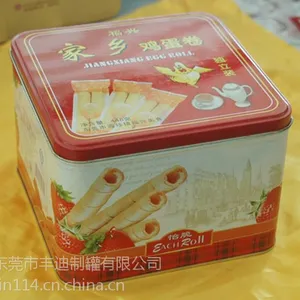 供应成都饼干铁盒糖果罐,金属铁桶定制高端印刷***,蛋卷曲奇煎蛋卷包装