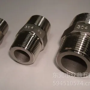 供应精密铸造 金属不锈钢接头 东莞不锈钢直通接头 量大从优 欢迎询价