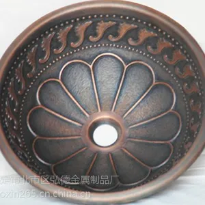 铜盆，纯手工制作浴室台上盆1233-L