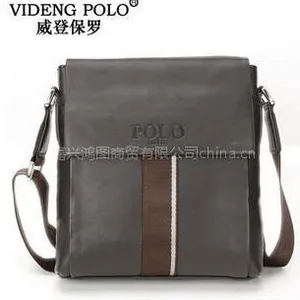 供应威登保罗VIDENG POLO单肩包 彩带拼接 男士包 牛皮包 81806-1