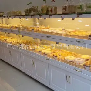 炜品晖厂家直销新款式单面面包柜靠墙面包柜