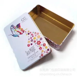 广州化妆品包装铁盒厂家生产订做精油方形化妆盒
