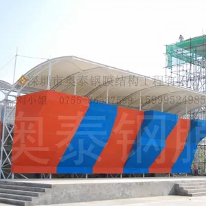 供应深圳膜结构奥泰钢膜承接安徽攀岩墙张拉膜