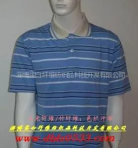 供应玉米纤维/竹纤维:混纺色织T恤